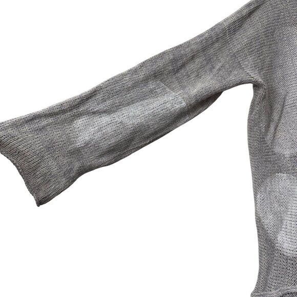 Skif Gray Happy Circle Artsy Lagenlook Hemp Handcrafted Tunic Pullover Womens OS - Picture 3 of 6